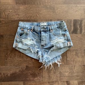 One Teaspoon Bandit Denim Shorts | Size 27